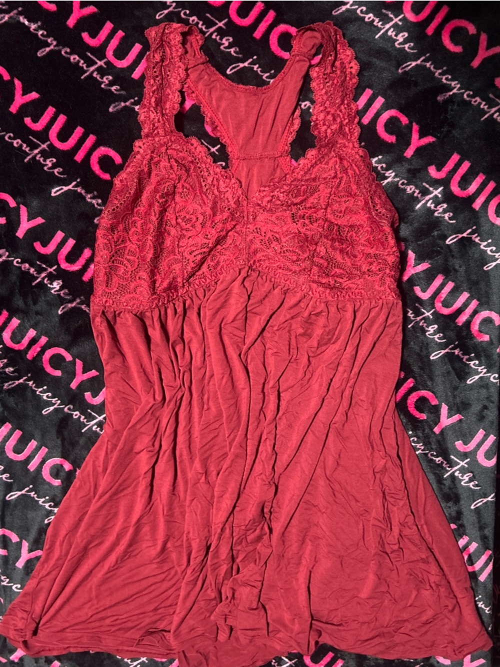 Torrid Red Lace Babydoll Dress